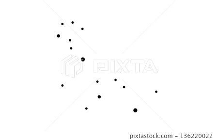 鯨魚座的簡單示意圖（只有黑色星星，沒有連接線） 136220022