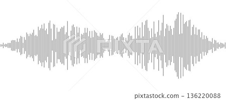 Black color abstract equalizer shape design. Line music sound wave element. Audio radio signal visualization concept. Digital voice assistant line pattern. Linear song track sample player. Vector Black color abstract equalizer shape design. Line music sound wave element. Audio radio signal visualization concept. Digital voice assistant line pattern. Linear song track sample player. Vector 136220088