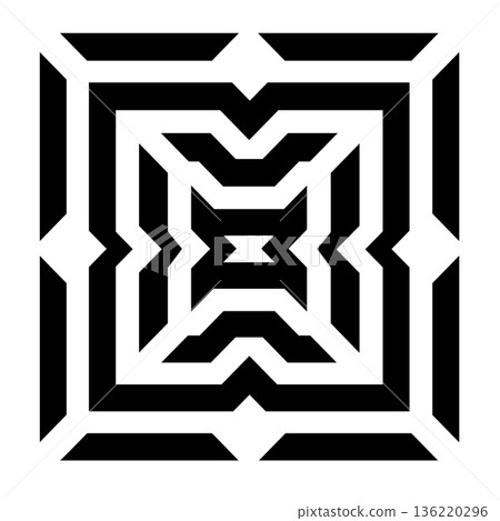 Geometric black and white square pattern design for backgrounds Geometric black and white square pattern design for backgrounds 136220296