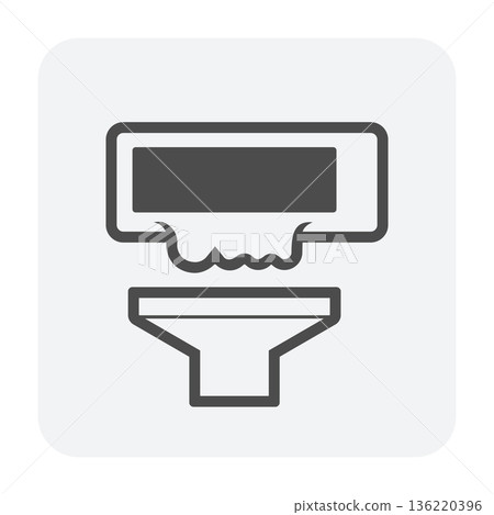Air Conditioner Leak Icon Air Conditioner Leak Icon 136220396