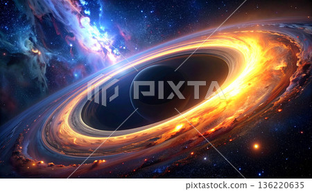 藍色星雲中的黑洞 136220635