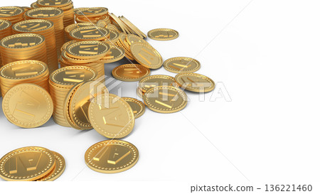 人工智慧能盈利嗎？堆疊的金幣的CG圖像 136221460