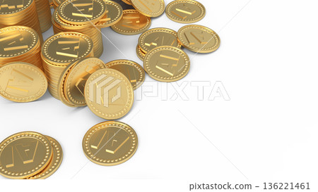 人工智慧能盈利嗎?堆疊的金幣的CG圖像 人工智慧能盈利嗎?堆疊的金幣的CG圖像 136221461