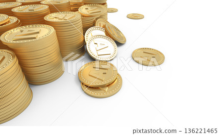 人工智慧能盈利嗎？堆疊的金幣的CG圖像 136221465