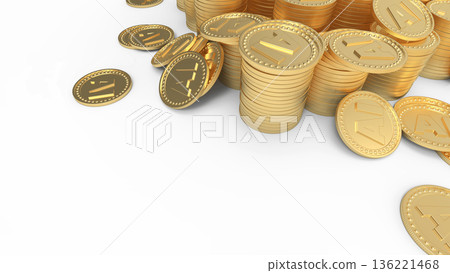 人工智慧能盈利嗎?堆疊的金幣的CG圖像 人工智慧能盈利嗎?堆疊的金幣的CG圖像 136221468