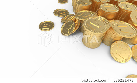 人工智慧能盈利嗎?堆疊的金幣的CG圖像 人工智慧能盈利嗎?堆疊的金幣的CG圖像 136221475