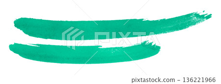 green watercolor background. Artistic hand paint. Isolated on transparent background. 136221966