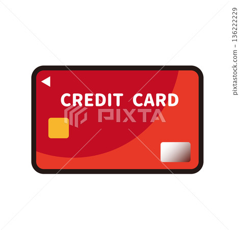 Color credit card icon illustration Color credit card icon illustration 136222229