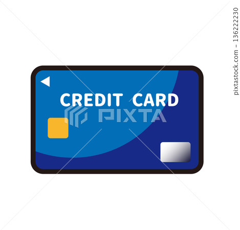 彩色信用卡圖示插圖 136222230