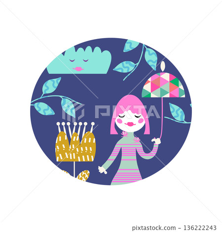 Floral kids card, PNG Floral kids card, PNG 136222243