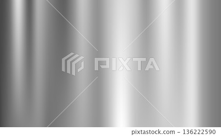 Brushed silver metallic texture background with vertical gradients 136222590