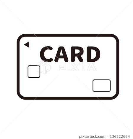 Credit card icon illustration 09 136222634