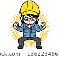 一位戴著能累積能量頭盔的中年女工頭 136223466