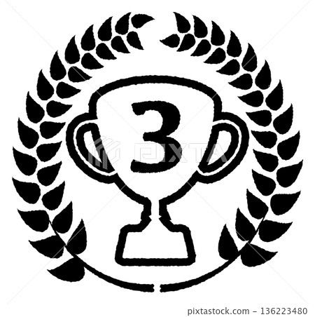 Simple trophy illustration 3 136223480