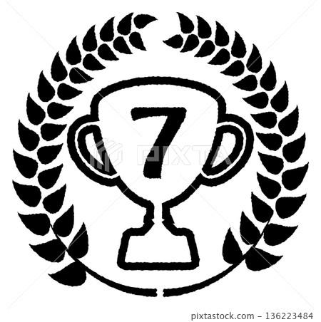 Simple trophy illustration 7 136223484