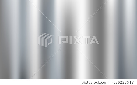 Silver Chrome metallic cylinder texture background with vertical gradients 136223518