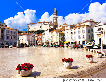 View of Tartini Square in Piran 136223576