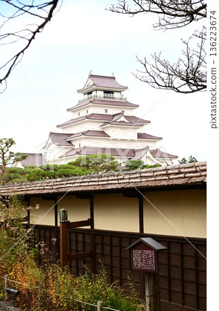 Aizuwakamatsu City Tsuruga Castle Ruins Park (view from Rinkaku) 136223674