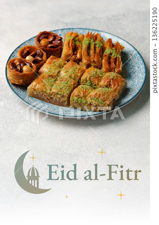 Celebrating Ramadan with traditional sweets on Eid al-Fitr Celebrating Ramadan with traditional sweets on Eid al-Fitr 136225190