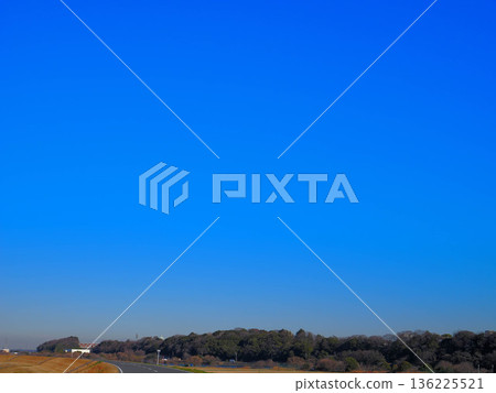 Kokufudai on the Hokuso Plateau on a clear winter day Kokufudai on the Hokuso Plateau on a clear winter day 136225521