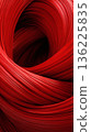 紅色和橙色抽象流動曲線紋理背景 136225835