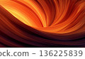 紅色和橙色抽象流動曲線紋理背景 136225839