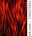 紅色和橙色抽象流動曲線紋理背景 136225842