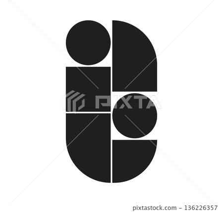 Collage panel. Storyboard layout panel. Manga comic book blank template. Empty page frame for photo collage. Rounded rectangle gallery mockup. Vector illustration isolated on white background 136226357