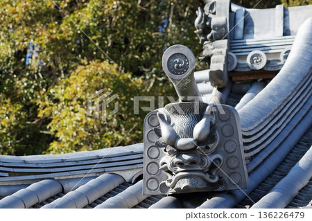 Temple roof tiles Temple roof tiles 136226479