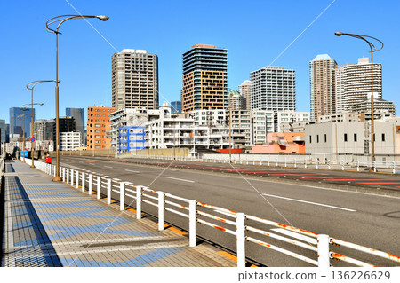 朝潮橋/從朝潮運河到月島站的景觀（東京都中央區）[2026 年 2 月] 136226629