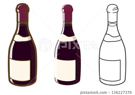 紅酒（酒紅色瓶） 136227376