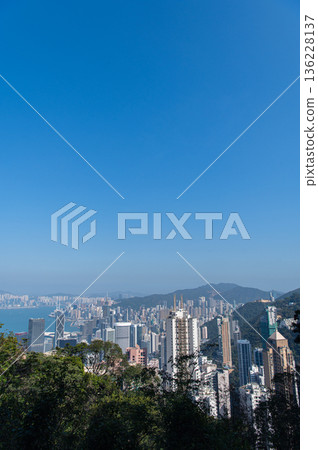 香港太平山頂的景色 136228137