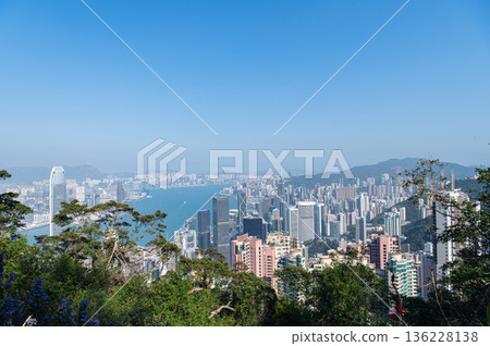 香港太平山頂的景色 136228138
