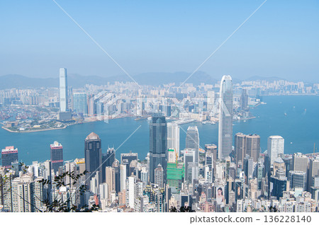香港太平山頂的景色 136228140