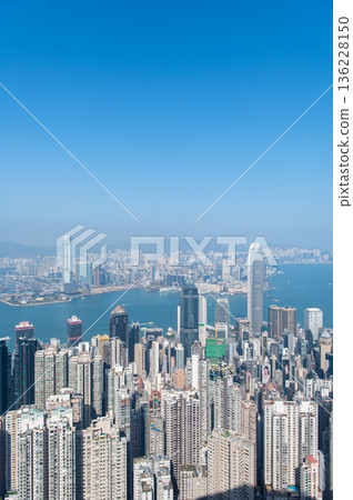 香港太平山頂的景色 香港太平山頂的景色 136228150