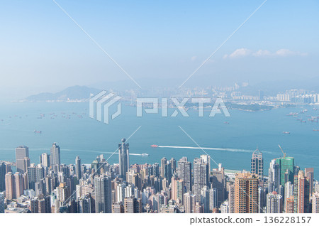 香港太平山頂的景色 136228157