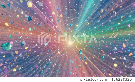 Luxury light and jewel explosion motif and glitter party background texture wallpaper 136228329