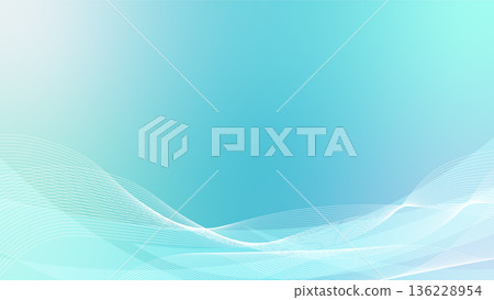 Light blue wave background for business use 16:9 Light blue wave background for business use 16:9 136228954