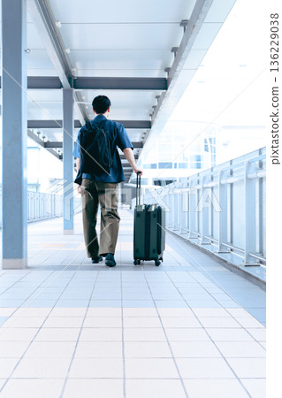 A man moves around the station. Photo courtesy of Kansai International Airport (KIX) A man moves around the station. Photo courtesy of Kansai International Airport (KIX) 136229038