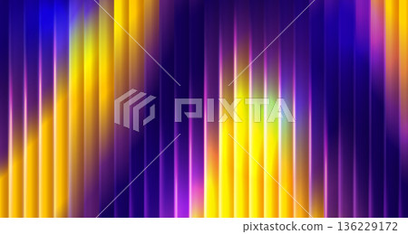 Glossy glass fractal with gradient purple yellow colors Glossy glass fractal with gradient purple yellow colors 136229172