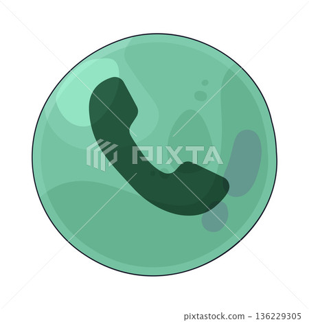 Illustration of bubble phone Illustration of bubble phone 136229305