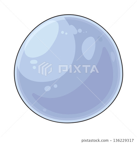 Illustration of bubble single 136229317