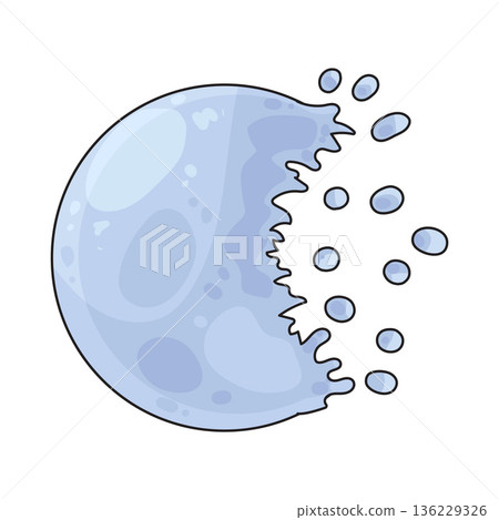 Illustration of bubble pop 136229326
