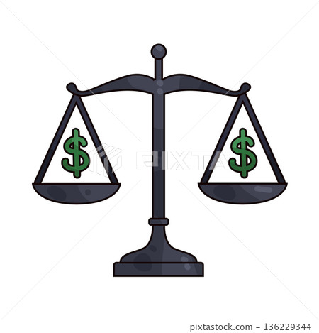 Illustration of Financial balance Illustration of Financial balance 136229344