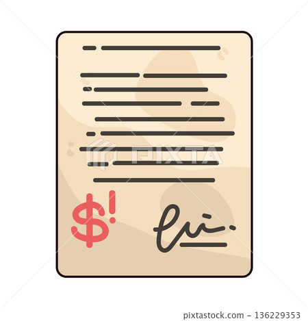 Illustration of tax form 136229353