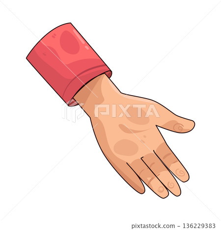 Illustration of Helping hand 136229383