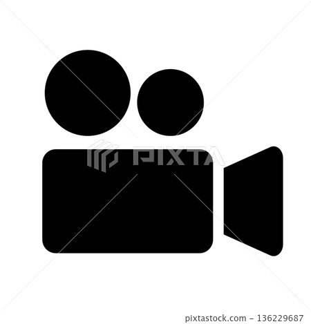 Handy camera icon painted Handy camera icon painted 136229687