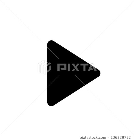 Play button icon filled 136229752