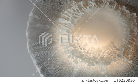 [Ink fantasy unfolding in silence] Mysterious abstract art drawn with liquids - a space of light and shadow 136229830