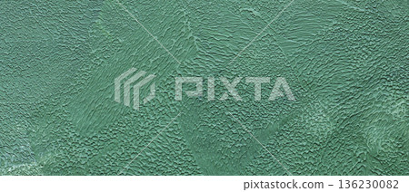 Mint Green Turquoise Painted Wall Texture Background with Rough Brushstroke Pattern Copy Space Mint Green Turquoise Painted Wall Texture Background with Rough Brushstroke Pattern Copy Space 136230082